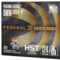Federal HST 9mm +P 124 Grain JHP (P9HST3S) 