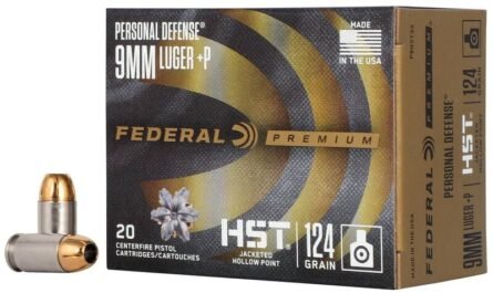 Federal HST 9mm +P 124 Grain JHP (P9HST3S) 