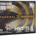 Federal HST 9mm +P 124 Grain JHP (P9HST3S) 