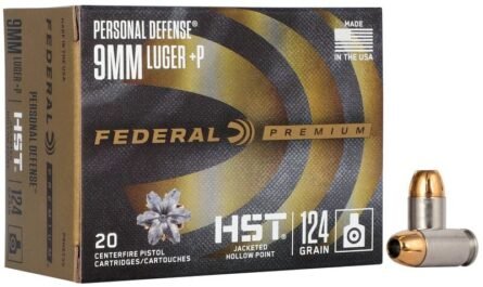 Federal HST 9mm +P 124 Grain JHP (P9HST3S) 