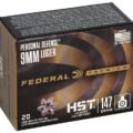 Personal Defense HST, 9mm Luger, 147 Grain, HST Jacketed Hollow Point,