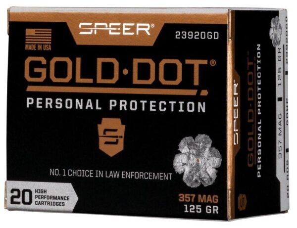 speer gold dot 357" 20.