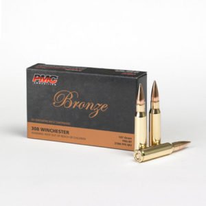 PMC Bronze .308 Win 147gr FMJ-BT, .308 Winchester (7.62 NATO) (PMC 308B)