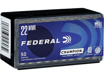 Federal Champion 22 WMR 40 Grain Full Metal Jacket – 50 Rounds