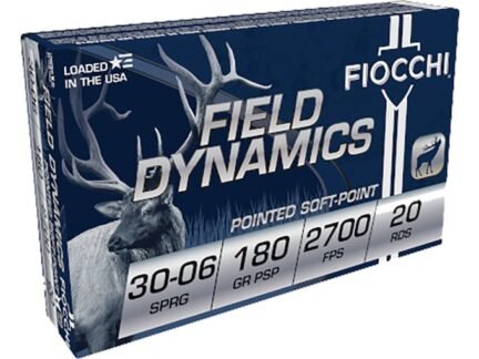 Fiocchi Field Dynamics 30-06 180 Grain Soft Point – 20 Rounds