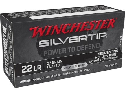 Winchester Silvertip 22LR 37 Grain Fragmenting Hollow Point – 50 Rounds