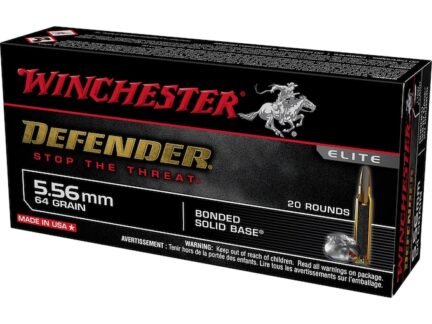 Winchester Defender 5.56 64 Grain Bonded JHP – 20 Rounds