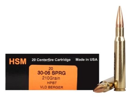 HSM Trophy Gold 30-06 210 Grain Berger Hunting VLD – 20 Rounds