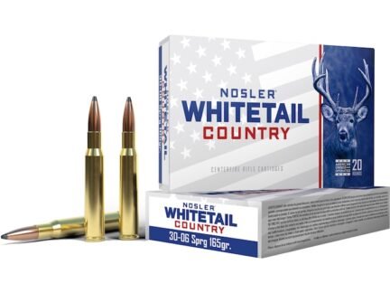 Nosler Whitetail Country 30-06 165 Grain Soft Point – 20 Rounds