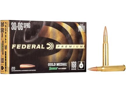 Federal Gold Medal 30-06 168 Grain Sierra MatchKing – 20 Rounds