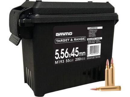 Ammo Inc 5.56 55 Grain FMJ Target & Range – 200 Round Can