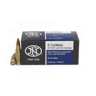 SS195LF FN 5.7x28 27 Grain Lead-Free Hollow Point – 50 Rounds