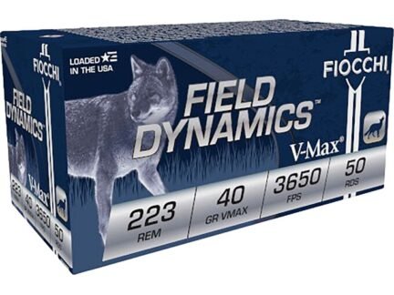 Fiocchi 223 40 Grain V-Max Field Dynamics – 50 Rounds