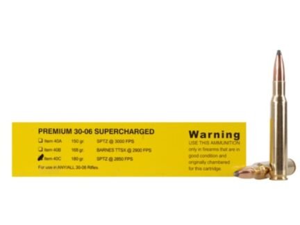 Buffalo Bore Supercharged 30-06 180 Grain Soft Point – 20 Rounds