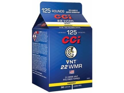 CCI VNT 22 WMR 30 Grain Polymer Tip – 125 Rounds