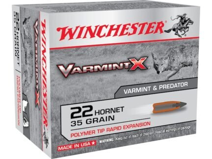 Winchester Varmint X 22 Hornet 35 Grain Polymer Tip – 20 Rounds