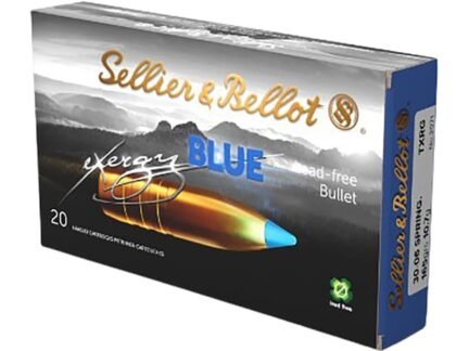 Sellier and Bellot Exergy Blue 30-06 165 Grain Lead-Free – 20 Rounds