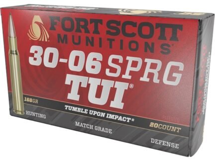 Fort Scott TUI 30-06 168 Grain Solid Copper – 20 Rounds
