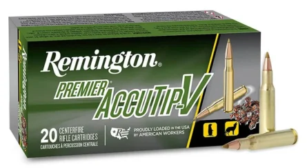 Remington AccuTip 222 50 Grain Premier Varmint – 20 Rounds